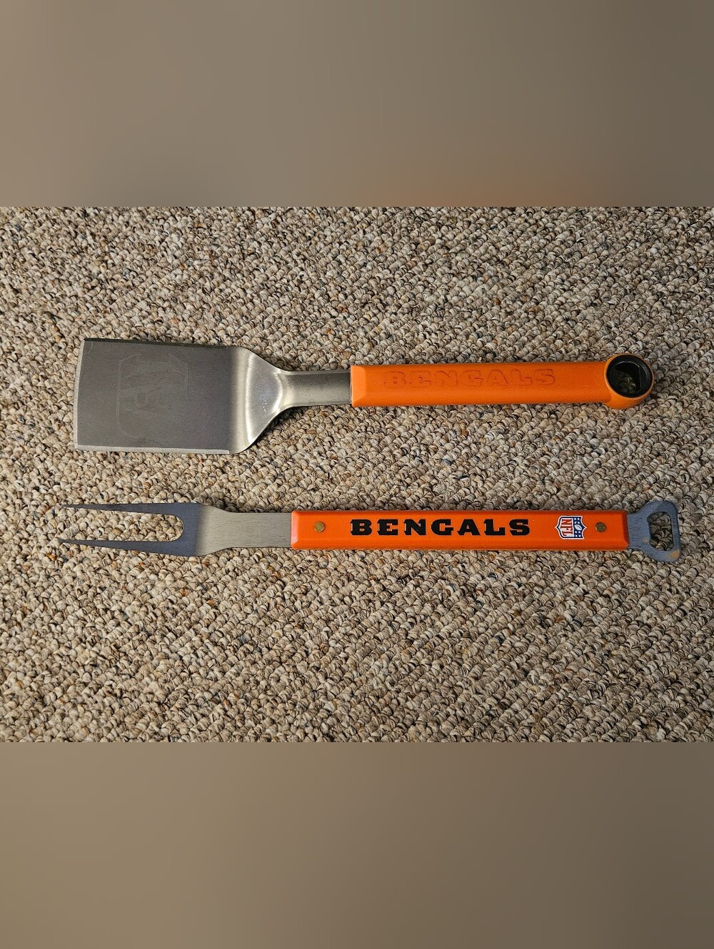 Cincinnati Bengals BBQ Spatula and Grill Fork Set